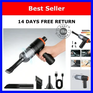 Cordless Handheld Car Vacuum Cleaner 120W 9000Pa Portable Washable Filter