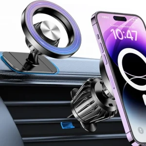 iPhone Magsafe car Mount【20 Strong Magnets】Magnetic Phone Holder for Car Dash